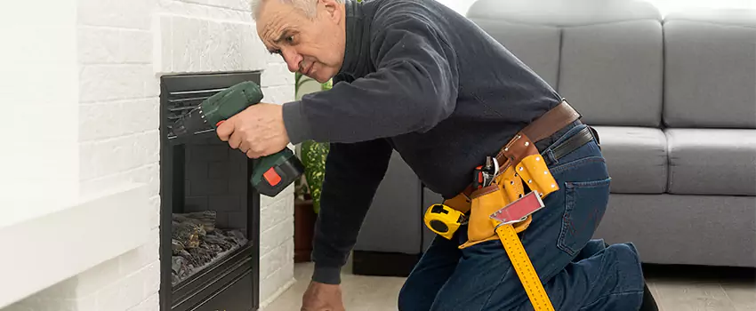 New Indoor Fireplace Installation in Burleson, Texas